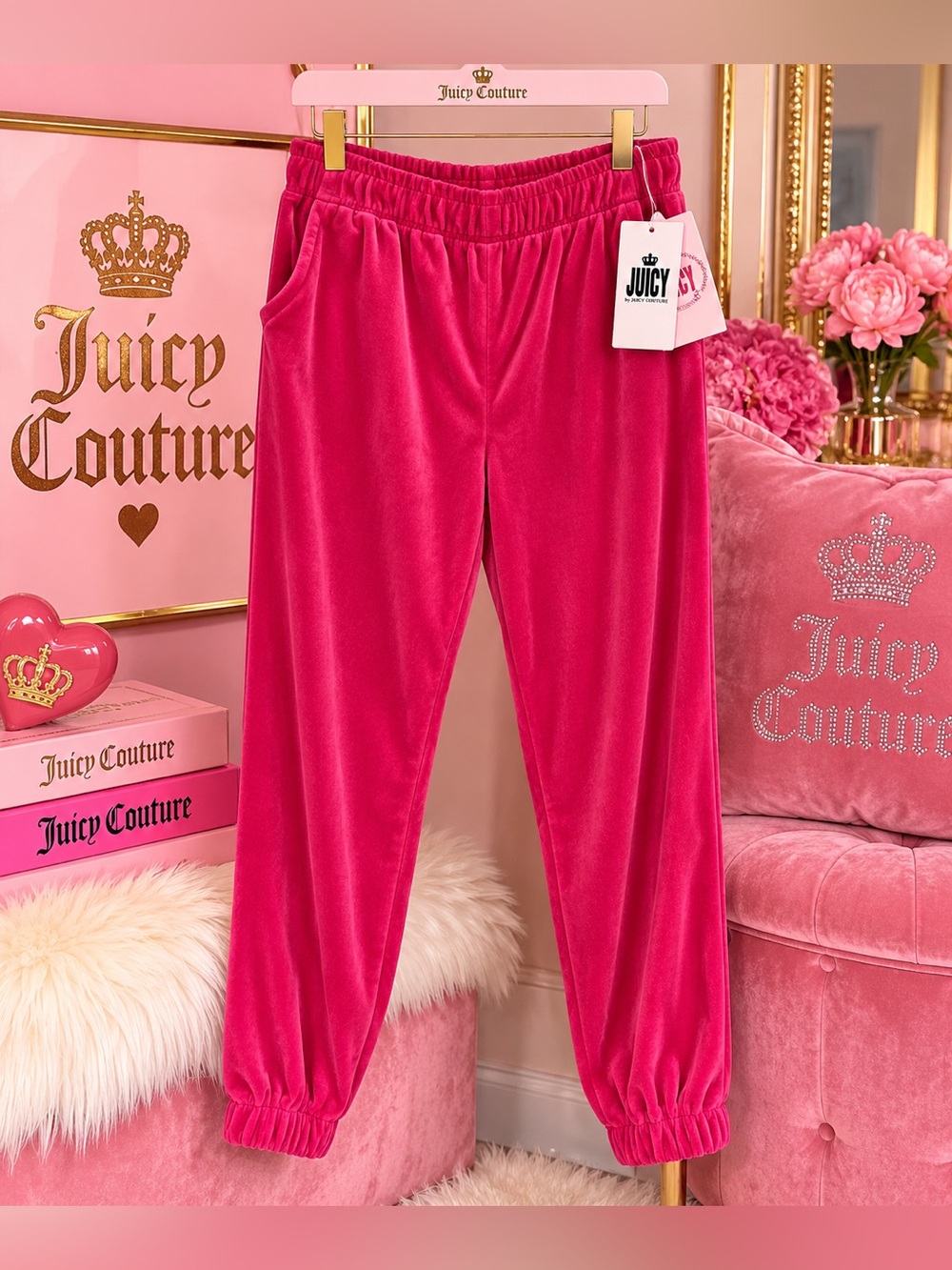 โจ NWT Juicy by Juicy Couture Velour Jogger Pants โ 2XL Plus โ Beetroot Purple โจ